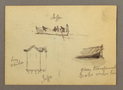 Doce Bocetos de Figuras, Joffa, Palestina de Frederic Edwin Church