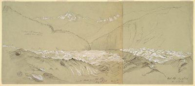 Glaciar Aletsch superior con el Gran Fusshorn de Frederic Edwin Church