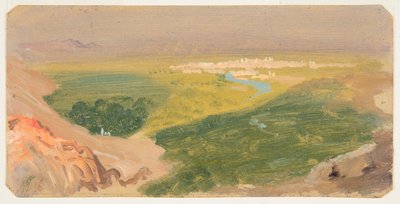Vista hacia Damasco, Siria de Frederic Edwin Church