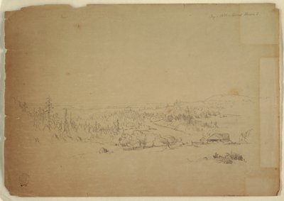 Vista desde la isla Grand Manan, Canadá, hacia el mar de Frederic Edwin Church