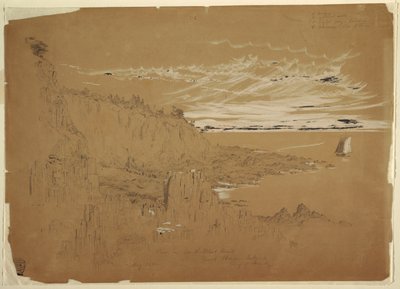 Vista en South West Head, Isla Grand Manan, Bahía de Fundy, Canadá de Frederic Edwin Church