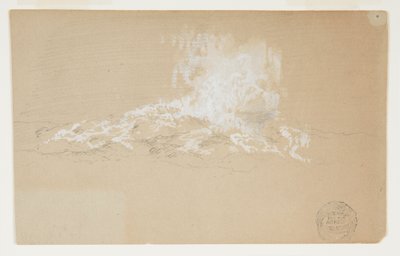 Olas Rompiendo Contra las Rocas de Frederic Edwin Church