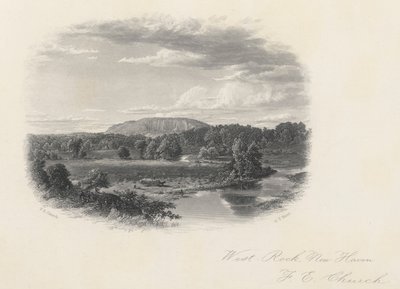 Roca del oeste, New Haven de Frederic Edwin Church