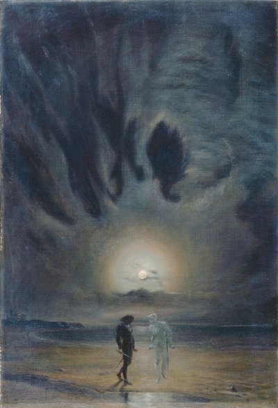 Hamlet y el fantasma de Frederic James Shields