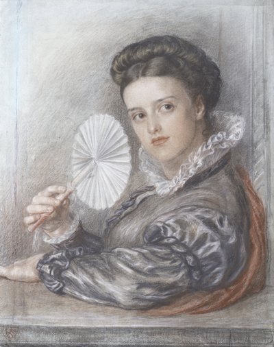 Cabeza de una dama de Frederic James Shields