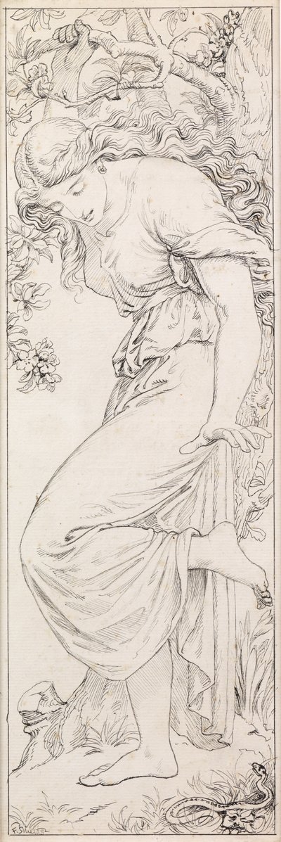 La lengua venenosa engañosa para la Capilla de la Ascensión de Frederic James Shields