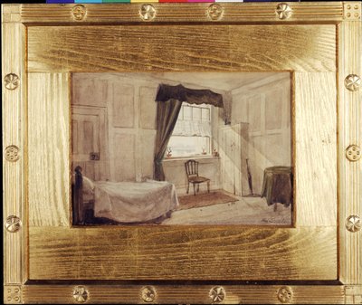 Workroom and Deathroom de William Blake, c1880 (acuarela sobre papel) de Frederic James Shields