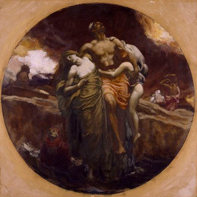 Y el mar entregó los muertos que había en él de Frederic Leighton
