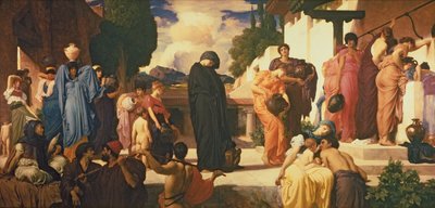 Andrómaca cautiva, c.1888 (óleo sobre lienzo) (ver 226710 & 250633) de Frederic Leighton