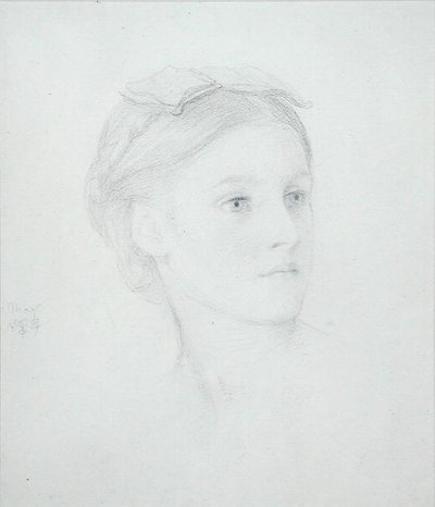 Retrato de May Sartoris, 1854 de Frederic Leighton