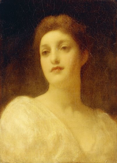 Cabeza de una niña de Frederic Leighton