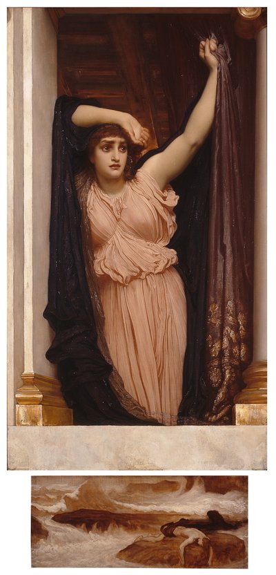 La última guardia del héroe de Frederic Leighton
