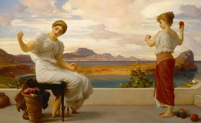 Enrollando el ovillo de Frederic Leighton