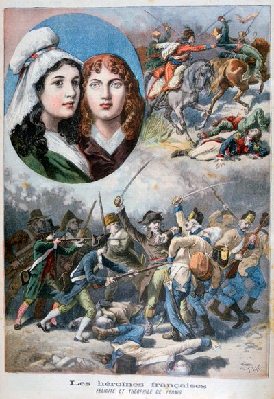 Felicite y Theophile de Fernig, heroínas francesas, 1792, 1894 de Frederic Lix