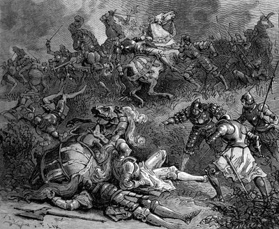 Francisco I de Francia sitiando Pavía, Italia, 28 de octubre de 1524, 1882-1884 de Frederic Lix
