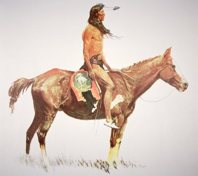 Un valiente cheyenne de Frederic Remington