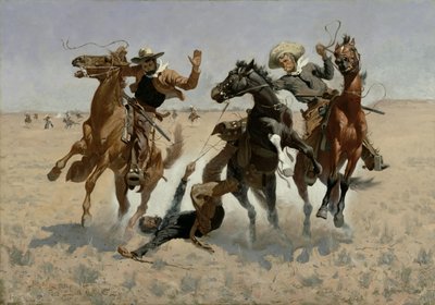 Ayudando a un Compañero (Más Allá de la Cirugía) de Frederic Remington