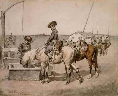 Un cosaco de Amoor 1892-94 de Frederic Remington