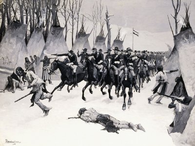 Batalla de Washita de Frederic Remington