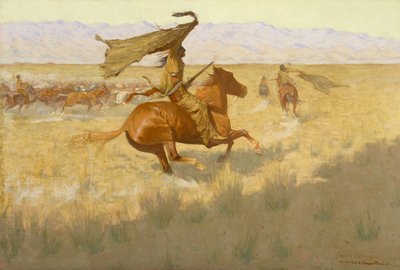 Cambio de propietario (La estampida; Ladrones de caballos) de Frederic Remington