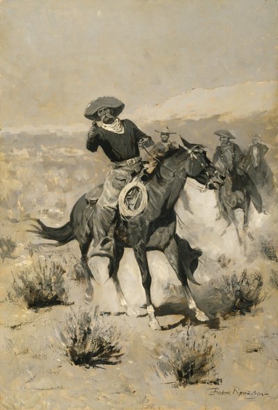 Days on the Range ("¡Manos arriba!") de Frederic Remington