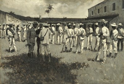 Disolución del ejército de Gómez, 1899 de Frederic Remington