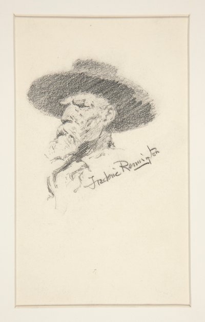 cabeza de un hombre de Frederic Remington