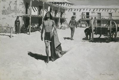Nada más que miradas alegres siguieron al murciélago, c.1900 de Frederic Remington