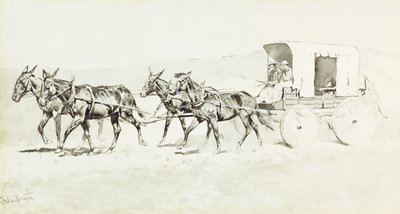 Una de las Etapas de Williamson, c.1892 de Frederic Remington