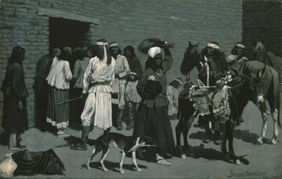 Pueblo Indian Village de Frederic Remington