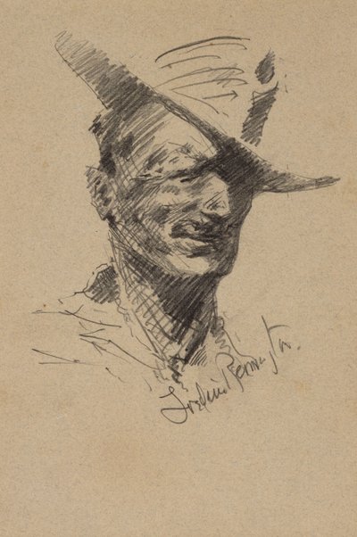 Autorretrato de Frederic Remington