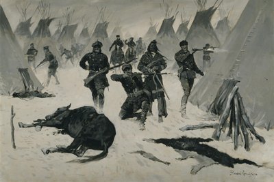 La derrota de Caballo Loco de Frederic Remington