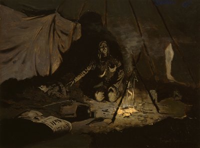 Las hojas secas duraron más que ella, c.1899 de Frederic Remington