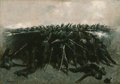 El cuadro de infantería, c.1893 de Frederic Remington