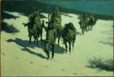 El rastro del caballo herrado de Frederic Remington