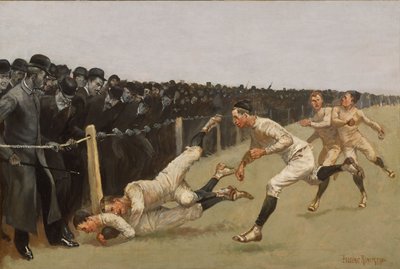 Touchdown, Yale vs. Princeton, Día de Acción de Gracias, 27 de noviembre de 1890, Yale 32, Princeton 0 de Frederic Remington