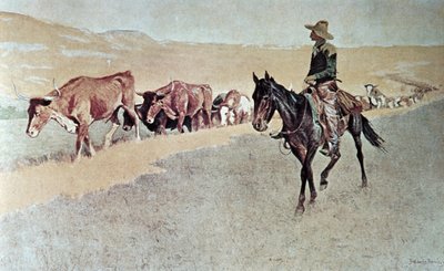 Rastreando Longhorns de Texas de Frederic Remington