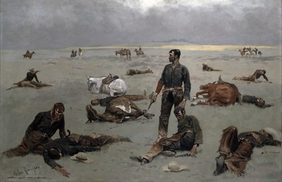 Lo que ha costado una vaca sin marcar, 1895 de Frederic Remington