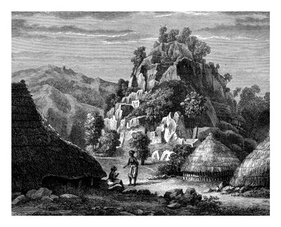 Paisaje de la isla de Timor, siglo XIX de Frederic Sorrieu