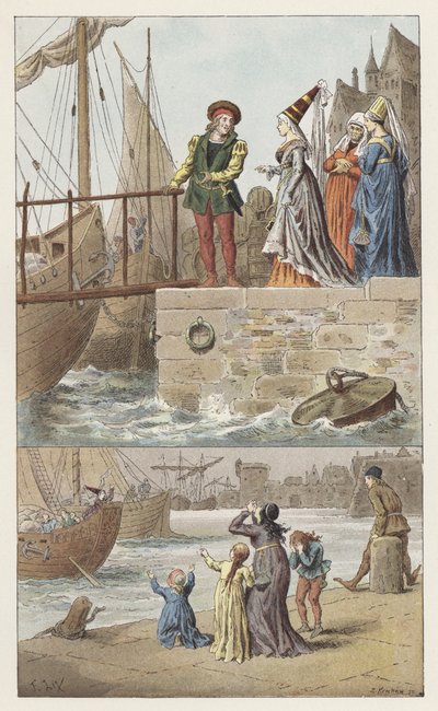 En Nantes, ha llegado a Nantes de Frederic Theodore (after) Lix