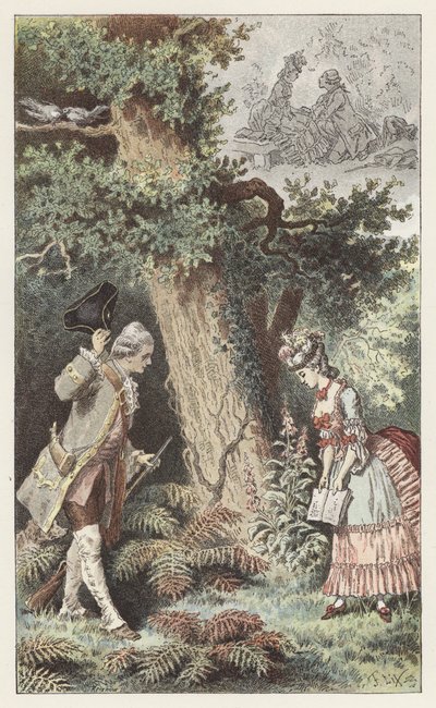 Allons dans ce petit bois charmant de Frederic Theodore (after) Lix