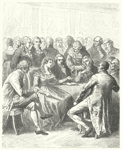 Madame Roland y los girondinos, Revolución Francesa de Frederic Theodore (after) Lix