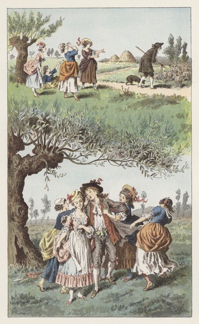 Éramos tres chicas de Frederic Theodore (after) Lix