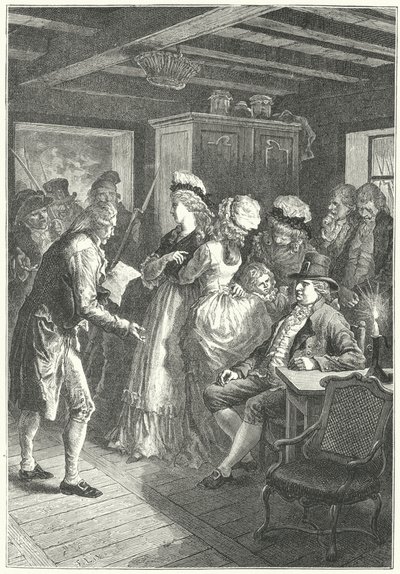 El arresto de Luis XVI y su familia en Varennes de Frederic Theodore (after) Lix