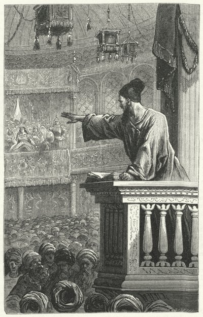 Un imán leyendo el Corán de Frederic Theodore Lix
