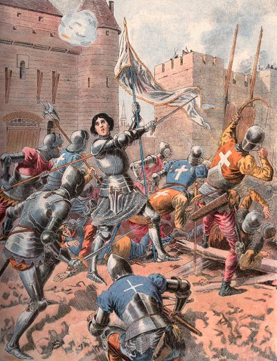 Juana de Arco en el Sitio de Orleans. de Frederic Theodore Lix