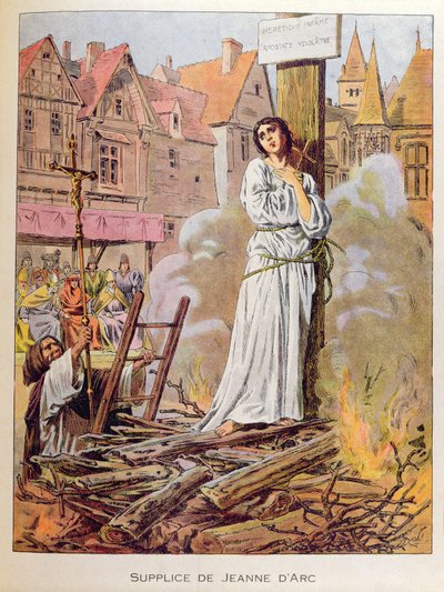 Juana de Arco en la hoguera de Frederic Theodore Lix