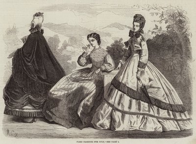 Moda de París para Julio de Frederic Theodore Lix