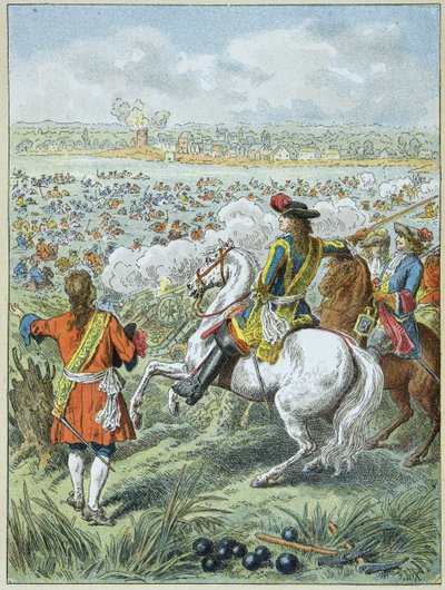 Paso del Rin por los ejércitos del rey Luis XIV de Frederic Theodore Lix