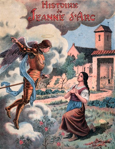 La llamada de Juana de Arco por el Arcángel Miguel. de Frederic Theodore Lix